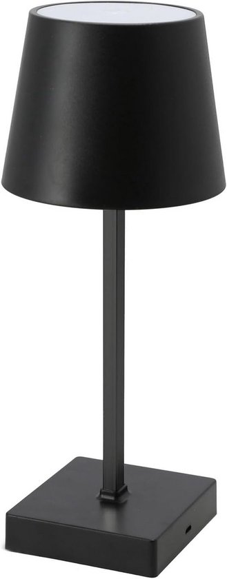 Dimbare LED Tafellamp op Batterijen met Touch Sensor - Zwart - Sfeervolle Nachtlamp voor Bureau of Bedside