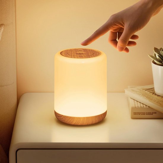 Dimbare LED Touch Nachtlamp voor Kinderen met 256 RGB Kleuren van Merkloos