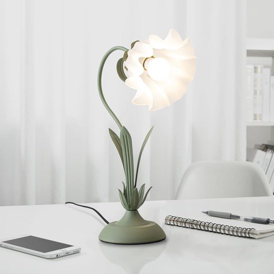 Dimbare meisjes bedlamp met zwanenhals en lelie ontwerp - perfect voor studie en slaapkamer