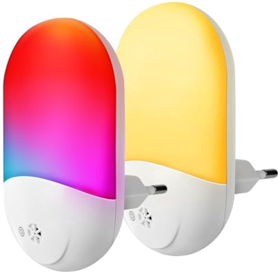 Dimbare Nachtlamp met Schemeringssensor en RGB Kleurverandering voor de Kinderkamer van Merkloos