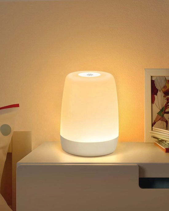 Dimbare Nachtlamp voor Kinderen en Volwassenen met RGB-kleuren en Touchcontrol van Merkloos