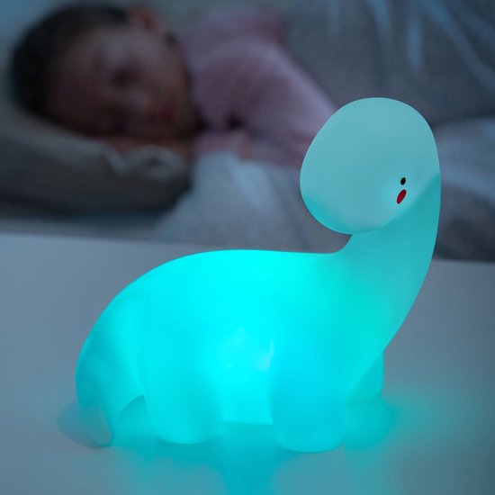 Dinosaurus Nacht Lampje | RGB 4 Kleuren led | Dino Led Nachtlamp | Nachtlampje Kinderen | Kraamcadeau