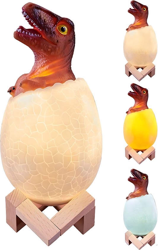 Dinosaurus T-REX Speelgoed Lamp - Dino Nachtlamp Kinderen - Verlichting - 16 Kleuren van Dreamscene