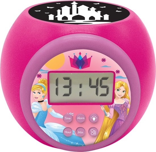 Disney Princess Projector Wekker Roze van Disney