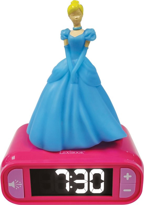 Disney prinses Cinderella Nachtlampje Wekker met geluiden van Merkloos