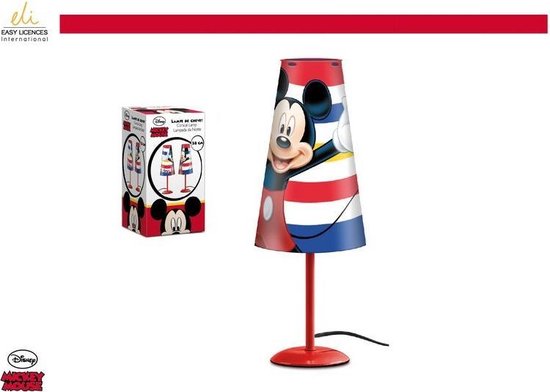 Disney's Mickey Mouse nachtlampje rood (38 cm) van Merkloos