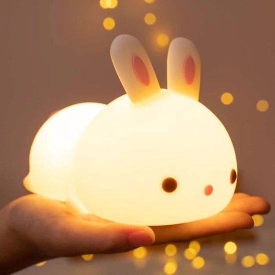 Dit kleurrijke babynachtlampje, gemaakt van siliconen, is een leuke decoratie Geschikt voor een baby- of tienerkamer en een ideaal cadeau Geschikt voor verjaardagen, feestjes, Ramadan en Pasen.
