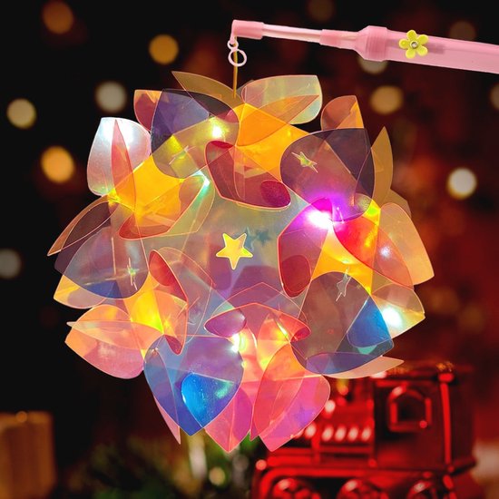 DIY Lampion voor Sint Maarten - Lantaarn voor Kinderen - Bloem Vlinder Kristal Wit