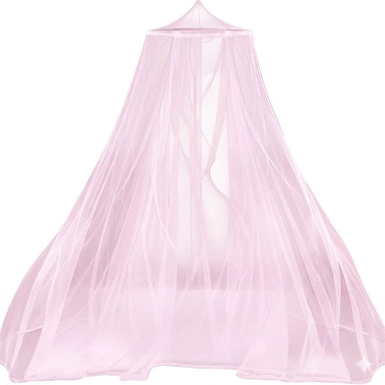 DnA® Klamboe - Klamboe 2 Persoons - Klamboe 1 Persoons - Klamboe Baby - Klamboes - Roze - 600cm x 250cm x 1050cm
