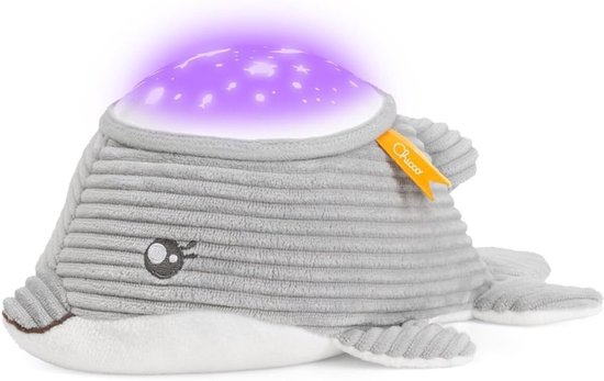 Dolfijn Projector - Nachtlampje Baby - Rustig Slapen - 7 Kleuren & Oceaan Geluiden - 30 Minuten - Grijs