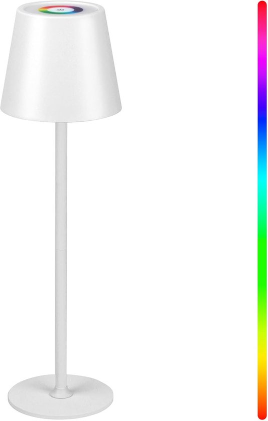 Draadloos LED Bedlampje - Oplaadbare Tafellamp met RGB Kleuren en Touch Control