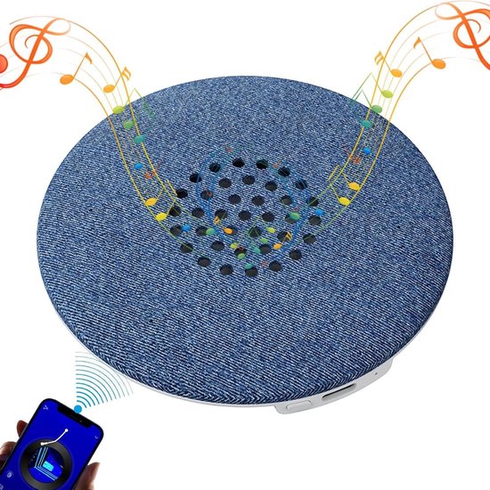 Draadloze Slaap Luidspreker - Muziekspeler Timer - Rustig Inslapen - Automatische Uitschakelfunctie - 25 x 127 x 25 cm - Blauw