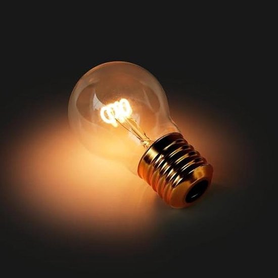 Draadloze USB Lamp | Batterij Aangedreven LED Edison Lamp voor Slaapkamer | Draadloze Gloeilamp voor Sfeervolle Verlichting