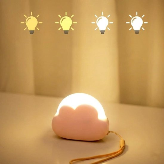 Draagbaar oplaadbaar LED-nachtlampje voor kinderen, klein lampje voor baby's, borstvoeding, USB-nachtlampje, instelbaar dimbaar nachtlampje, cadeau voor kinderen, jongens en meisjes voor op reis,roze van Merkloos