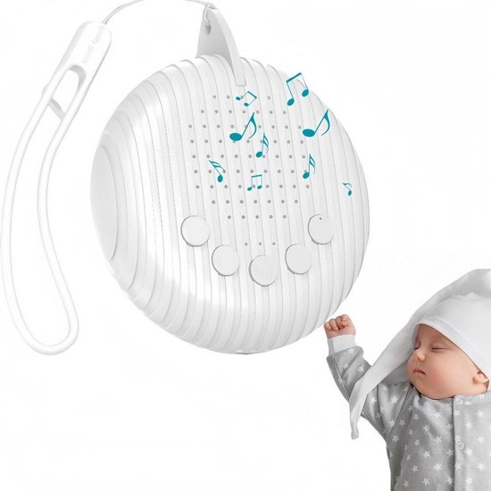 Draagbaar slaaphulpmiddel voor baby's, slaaphulpmiddel geschikt voor witte ruis, geschikt voor baby's en volwassenen, 10 rustgevende slaapverwekkende geluiden. van Merkloos