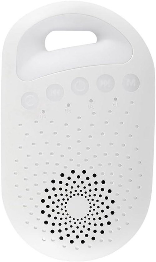 Draagbare Geluidsmachine - Baby Slaaphulp - Rustgevende Slaap - 26 Verschillende Geluiden - Compact Formaat - Wit