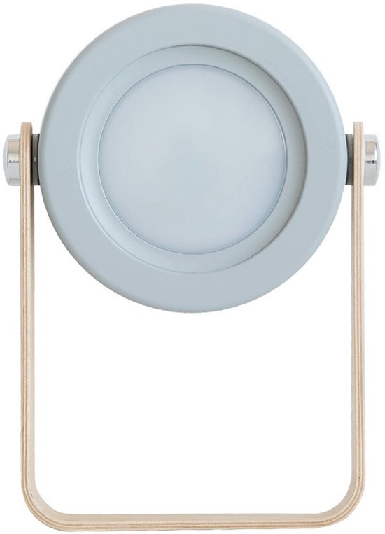 Draagbare telescopische opvouwbare lantaarn nachtlamp, creatieve touch lamp, oogbeschermende leeslamp voor kinderkamers - grijs van Merkloos