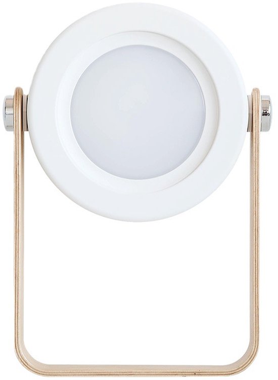 Draagbare telescopische opvouwbare lantaarn nachtlamp, creatieve touch lamp, oogbeschermende leeslamp voor kinderkamers - wit van Merkloos