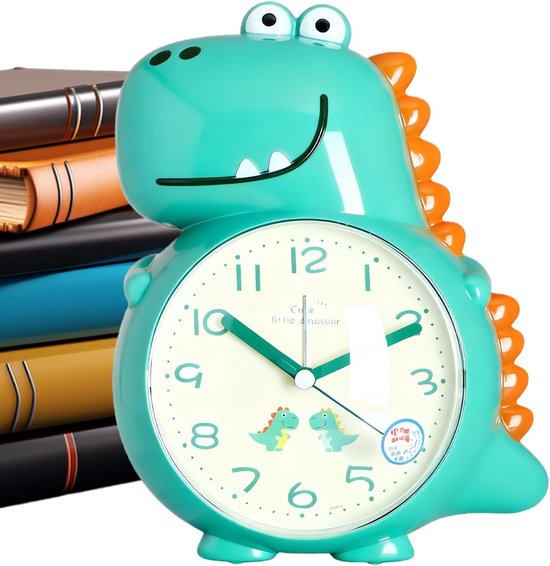 Draagbare Wekker - Zingende Luidspreker - Kinderen Wakker Maken - Interactief Dierenontwerp - 19.5 x 15.2 x 11.5 cm - Groen