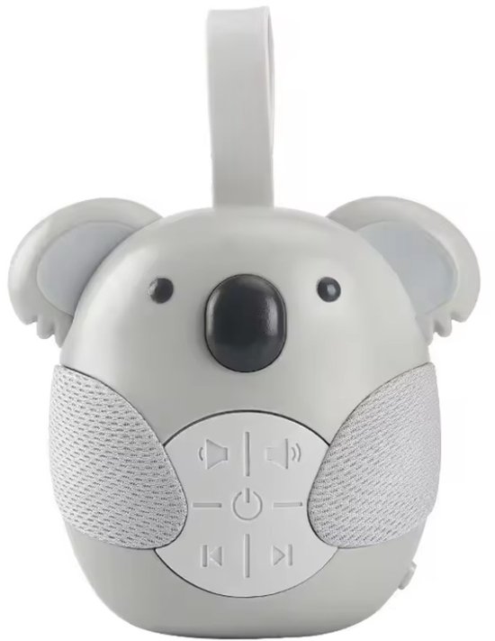 Draagbare Witte-ruismachine - Rust en slaap voor Baby's - 5 rustgevende geluiden - Koala - Grijs - Timer - White Noise Machine van Merkloos