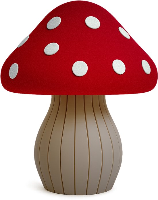 Droomlampjes Nachtlampje Paddenstoel | Sprookjesachtig Design | LED verlichting | Zacht Rood Licht | Sfeervolle Lamp voor Kinderkamer van Droomlampjes