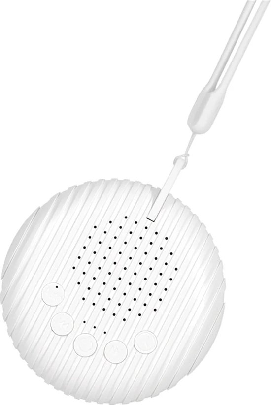 DrPhone BabyBreeze - Draagbare Baby Slaap Machine - 10 Rustgevende Geluiden - Instelbare Volume - Wit van DrPhone