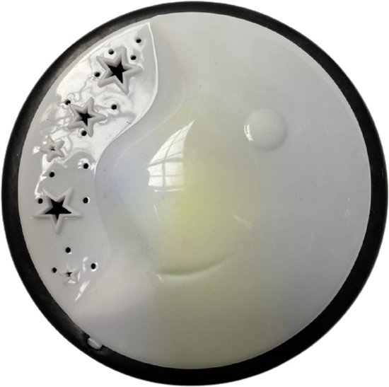 Druk, nacht lamp maan voor de babykamer- Push lamp met verschillende kleuren!