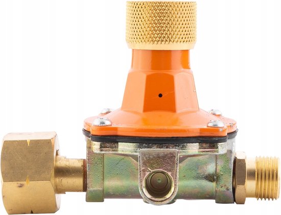 Drukregelaar , gasdrukregelaar 0 – 4 bar – draad 3 / 8 links van Dru