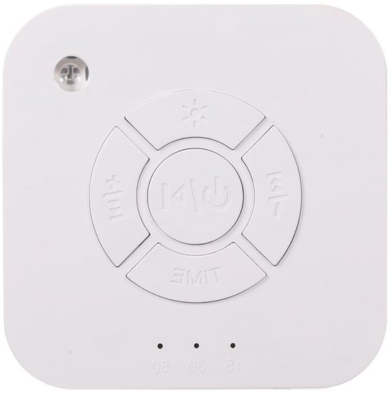 Dussdote Witte Ruis Muziekdoosje - White Noise Machine - White Noise Slaapmachine - Slaaptrainer - Slaaphulp Voor Baby & Kinderen - geschikt voor thuis, op kantoor en op reis - Wit van Merkloos