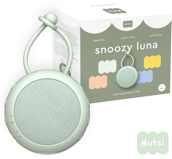 Dutsi - White Noise Machine - Snoozy Luna - Calming Sage - Is een witte ruis machine speciaal voor baby's - In een compact en elegant design van Merkloos