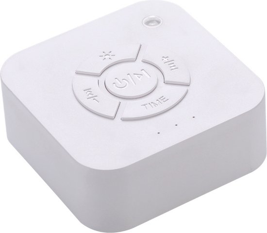 DW4Trading Draadloze Oplaadbare White Noise Machine - Witte Ruis - Wit - 9 rustgevende geluiden van DW4Trading