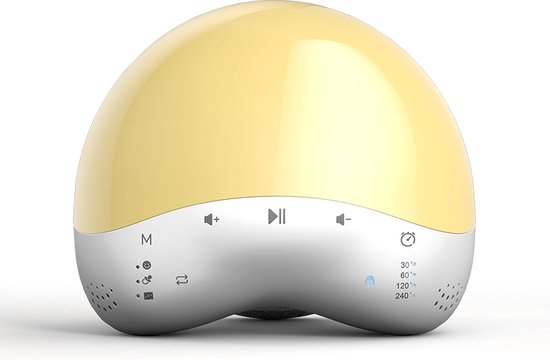 EDUP - White Noise Machine - Witte Ruis - Slaap Geluidsmachine - Nachtlampje - Slaaphulpen - Slaaptrainer - Tafellamp