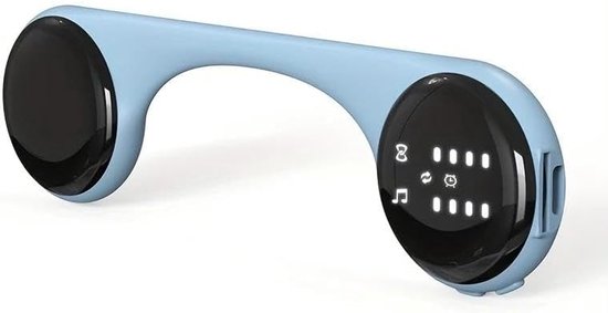 Een draadloze speaker met botgeleiding, 10 ingebouwde natuurlijke geluidseffecten en witte ruis; draagbare Bluetooth-kussenspeaker; ondersteunt slaapstand; inclusief TF-kaartsleuf (blauw). van Merkloos