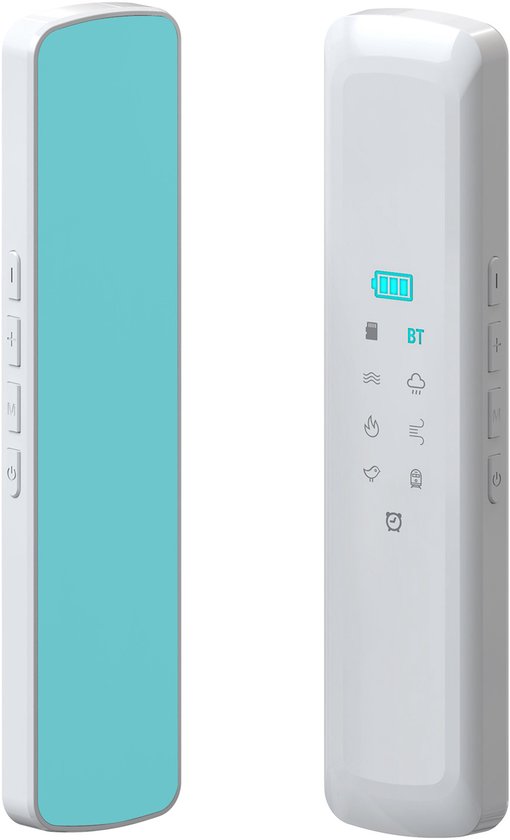 Een kussen met botgeleiding en een ingebouwde luidspreker, inclusief Bluetooth-witte ruisgenerator voor een betere nachtrust, geschikt voor lichte slapers, reizigers en mediteerders - wit. van Merkloos