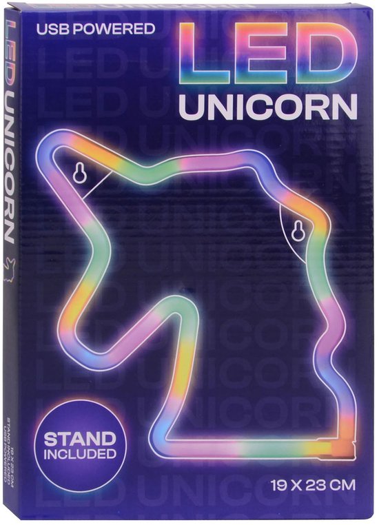 Eenhoorn Regenboog Lamp met USB van Merkloos