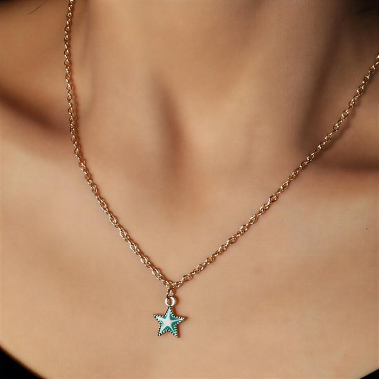 Eenvoudige Stijl Ketting voor Dames en Meisjes - Valentijnsdag Sieraad - Ster - Delicaat Hanger Kettingje - Modeaccessoire voor Vrouwen - Minimalistisch en Elegant van Milacolato