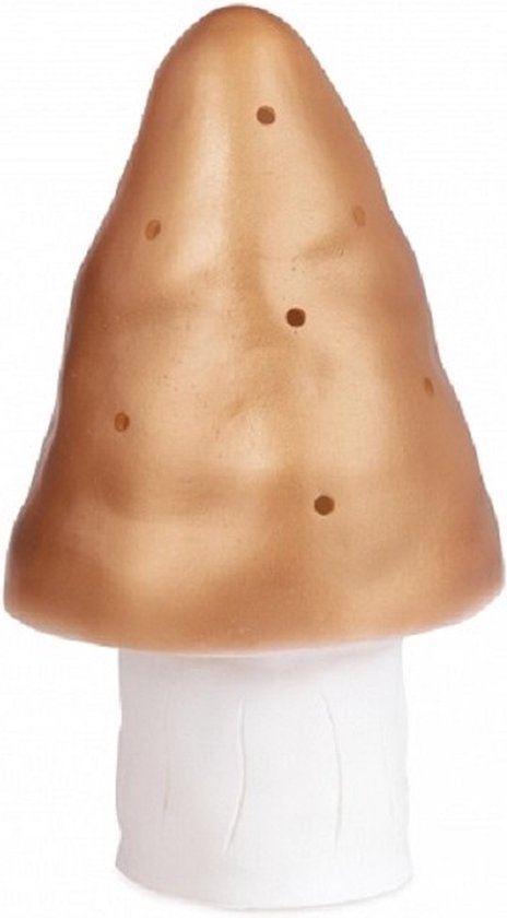 Egmont Toys Heico Lamp paddenstoel - Koper - LED - Nachtlamp - Kinderkamer - Babykamer van Merkloos
