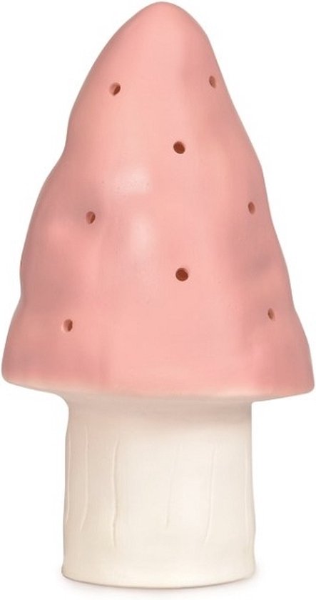 Egmont Toys Heico Lamp Paddenstoel - lichtroze- LED - Kinderkamer - Babykamer - Nachtlamp van Merkloos