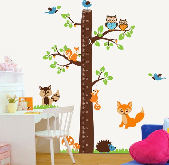 ElitDeco Groeimeter Kids Nature #1 - Meetlat voor kids - Meter voor kinderen - Kinderkamer - Babykamer