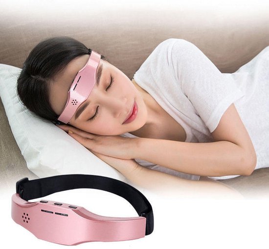EMS Voorhoofd Acupressuur Massager Elektrische Puls Voorhoofd Massager Nieuwe Hoofd Massager Draagbare USB Oplaadbare Acupunctuurpunten Massager Apparaat Helpt Bij Het Slapen