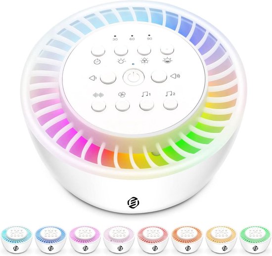 Equivera White Noise Machine - Volwassenen - Baby´s - Slaaphulp - Witte Ruis Machine - Slaaptrainer van Merkloos