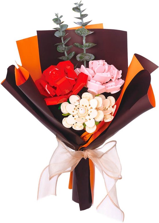 Eurekakids Bouwset Boeket Bloemen - Multicolor Bos - 275 Bouwstenen - In Giftbox - 36 x 20 x 6 cm van Eurekakids