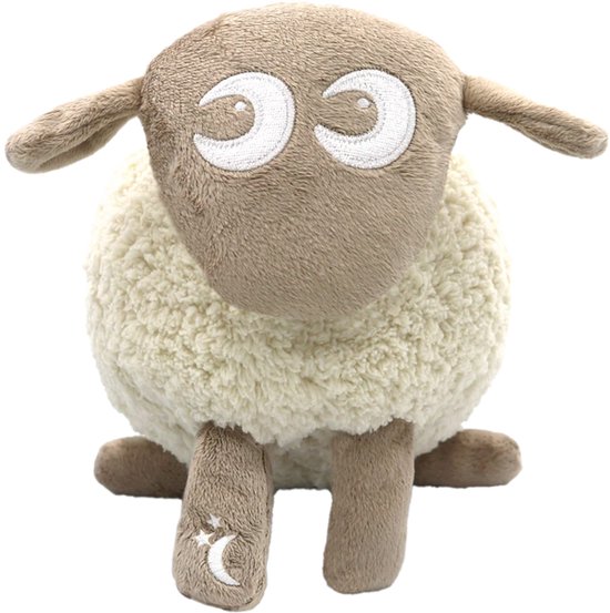 Ewan Deluxe – beige Oplaadbare White Noise Slaapknuffel voor Baby’s – Met smartCRY Huilsensor, Rode Slaaplamp & 10 Rustgevende Geluiden van Merkloos