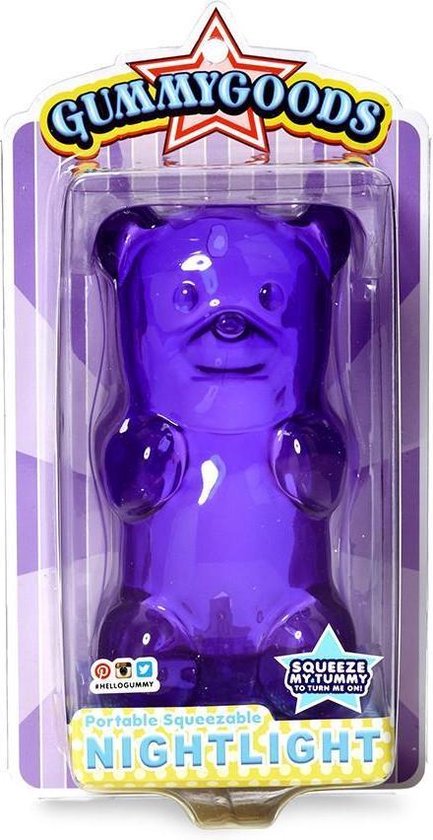 FCTRY Gummygoods - Nachtlampje Beer - Paars van FCTRY