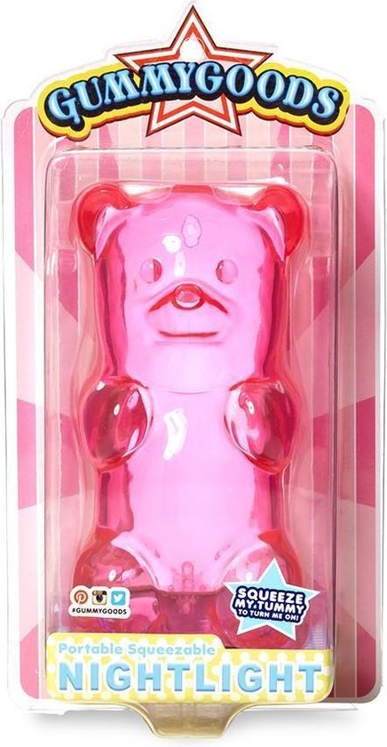 FCTRY Gummygoods - Nachtlampje Beer - Roze van FCTRY