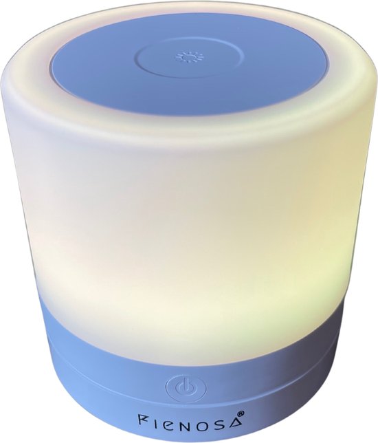 Fienosa Nachtlampje Kinderen - Multi Colour LED - Kerstcadeau - Draadloos - Kampeerlamp - Camping Lamp - Bedlamp - Touch Bediening - USB Oplaadbaar - Dimbaar - Terraslamp - Tuinlamp - Energiezuinig van Fienosa