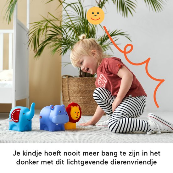 Fisher-Price LED lampje Leeuw – Nachtlampje - Dierenvriendje – Babykamer van Merkloos