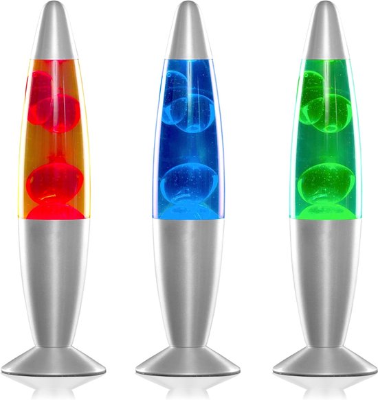 Florixa® Lavalamp voor Kinderen - Lavalampen - Lavalamp - Rood - 9cm x9cm x34cm