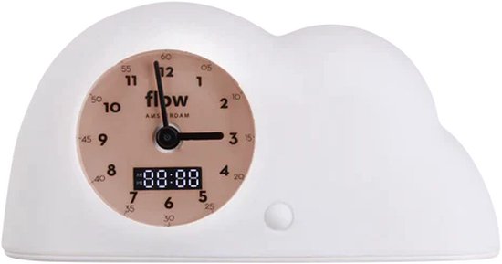 Flow Amsterdam - Cloud - Slaaptrainer - groen en oranje licht - inclusief nachtlampje - USB-C oplaadkabel van FLO