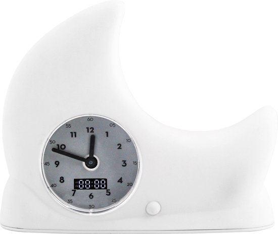 - Flow Amsterdam - Luna - slaaptrainer - groen en oranje licht - inclusief nachtlampje - USB-C oplaadkabel van Flow Amsterdam